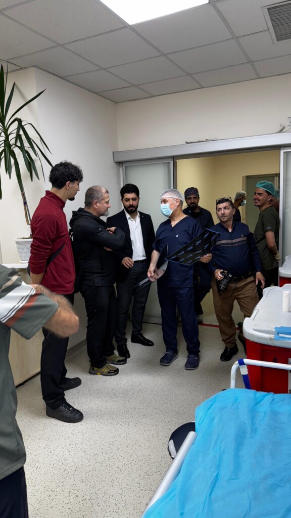 Vaylor e.V. Detail des Klinikinnenraums mit Wartezone in Duhok Kurdistan